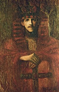 サミュエル・リデル・マクレガー・マザーズ（1854-1918）、儀式魔法に関する儀式のレガリア、1895年頃（紙に油彩） 作： Moina Mathers